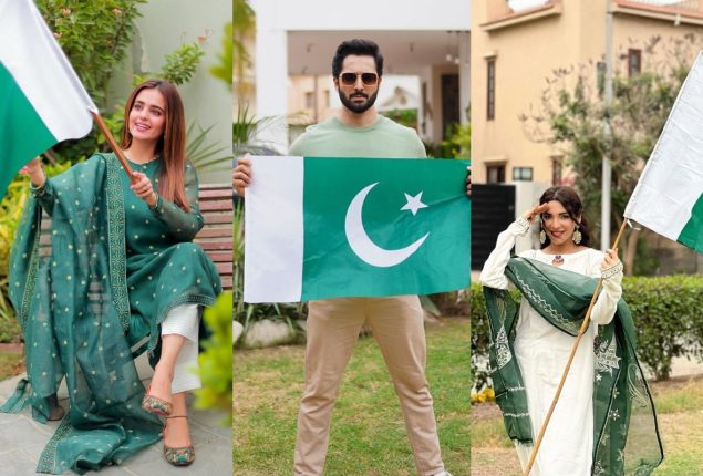 Pakistani Celebrities enjoying the Independence Day 2023