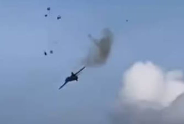 MiG-23 crashes at Thunder Over Michigan air show, pilot ejects safely