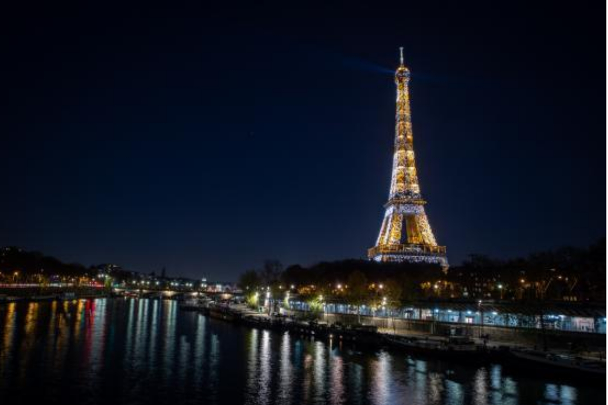 Tourists Sleeping on Eiffel Tower