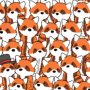 Can you spot the 3 foxes hiding among these red pandas?