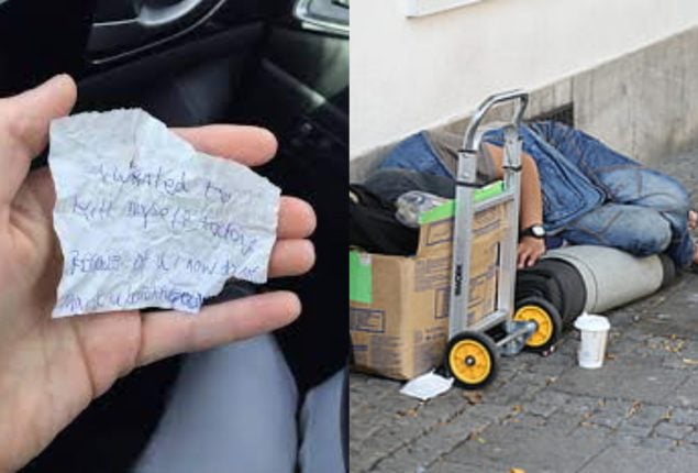 Woman's small act of kindness saves homeless man's life
