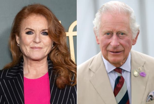 King Charles accepts Sarah Ferguson as she enters for family occasions