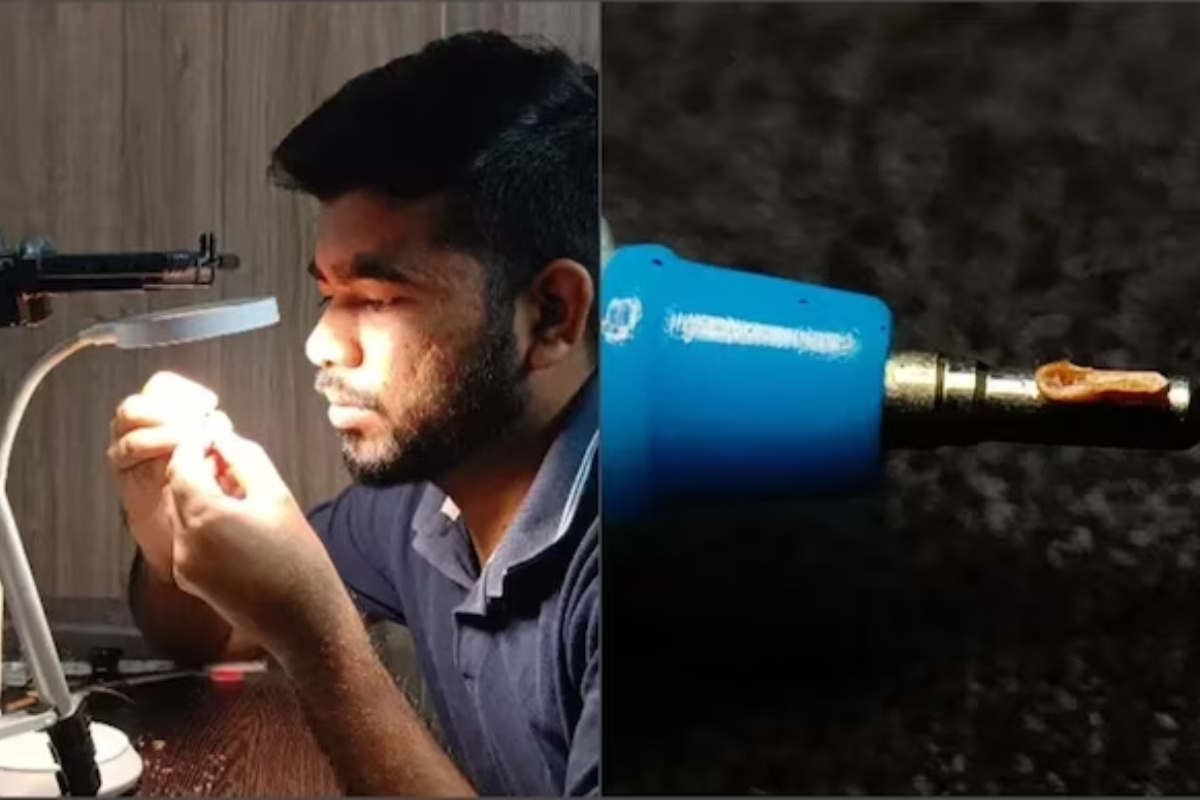 Indian Artist Carves World's Smallest Wooden Spoon