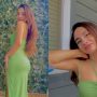 Mehar Bano Chic hot look in Green Bodycon dress