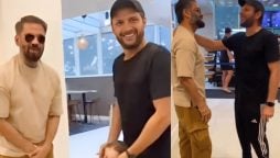 Suniel Shetty Meets Shahid Afridi & His Daughters