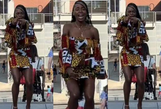A Man Loses control after seeing Nigerian Lady Dance video