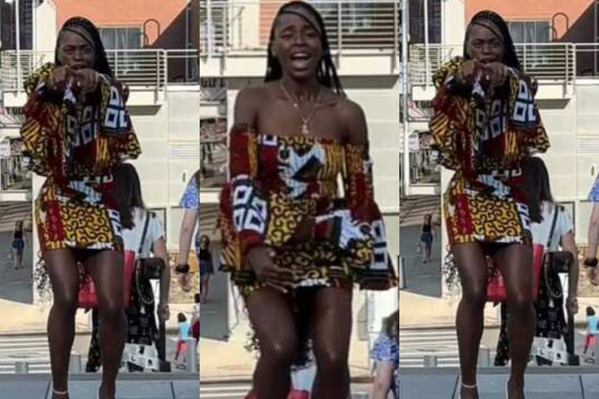 A Man Loses control after seeing Nigerian Lady Dance video