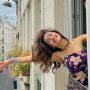 Avneet Kaur Shines in a Mini Dress Adorned with Purple Florals