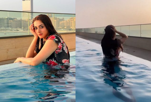 Jannat Mirza pool party pictures from Dubai