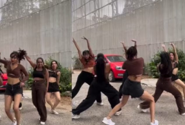 Girl mesmerizing dance