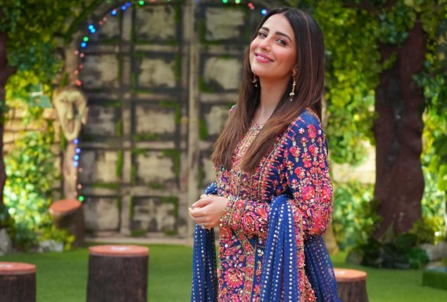 Ushna Shah appears stylish in a fitted black dress
