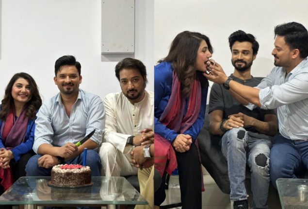 Noman Habib birthday celebrations with Javeria and Saud