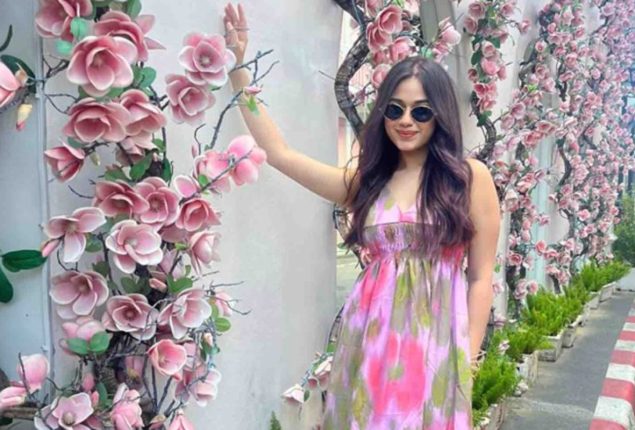 Jannat Zubair Rahmani Stuns in Tie-Dye Maxi Dress