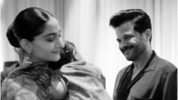 Anil Kapoor’s Happy Expression as Vayu Rests on Sonam’s Shoulder