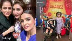 Aisha Khan spotted at a birthday event with kids