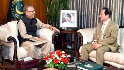 President Alvi meets with Dr Nadeem Jan