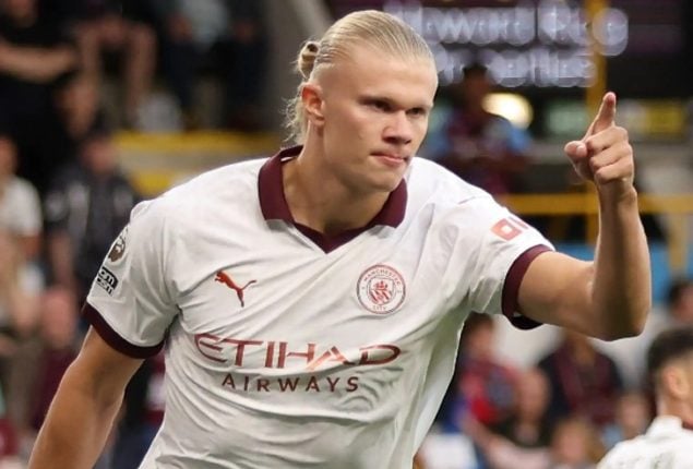 Haaland back with a bang as Manchester City thrash Burnley