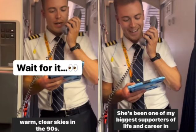 Pilot's Heartfelt Announcement