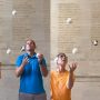 Juggling Duo Attempts Tandem World Record at MIT