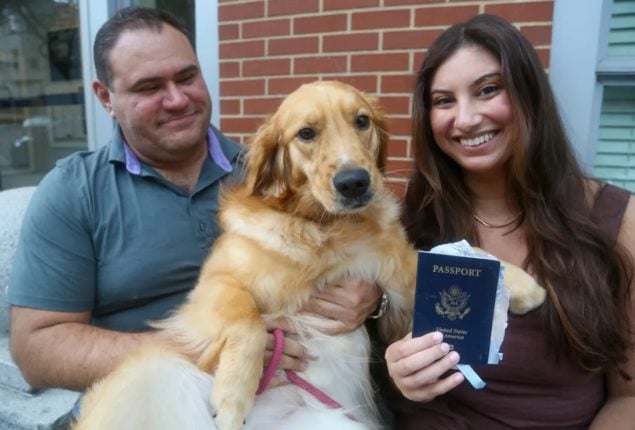 Groom’s passport in tatters after dog’s big bite in Boston