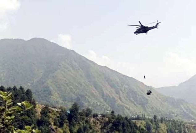 All eight people trapped in Battagram’s chairlift rescued