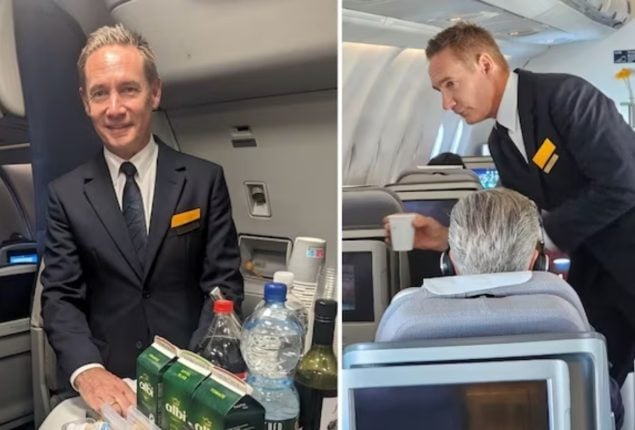 Jens Ritter, Lufthansa CEO, Turns Flight Attendant for a Day