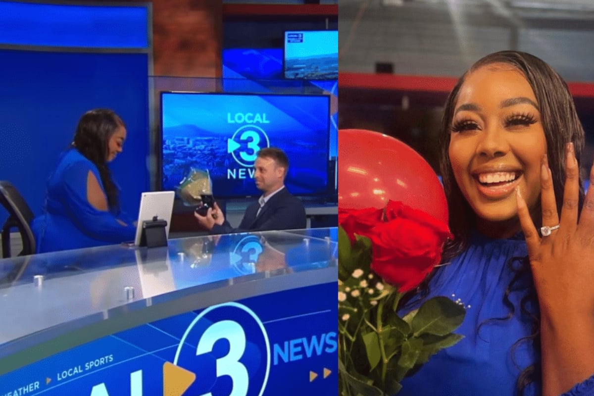 US Reporter's Sweet Proposal to News Anchor Goes Viral