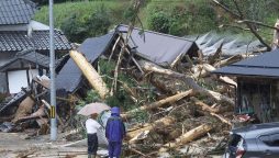 Typhoon Lan batters western Japan, evacuations ordered