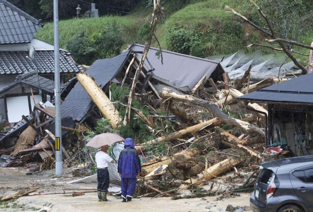 Typhoon Lan batters western Japan, evacuations ordered