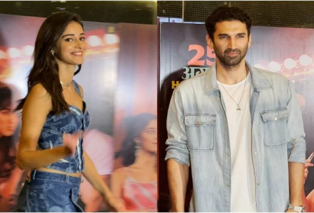 Ananya Panday, Aditya Roy Kapur’s Cute Moment at Dream Girl 2 Screening