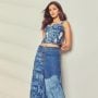 Ananya Panday looks effortlessly cool in her denim corset and wide-leg jeans outfit