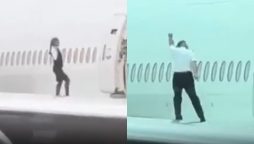 Dangerous Plane Wing Dance by Cabin Crew Goes Viral