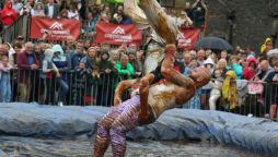 World Gravy Wrestling Championship: A sticky affair