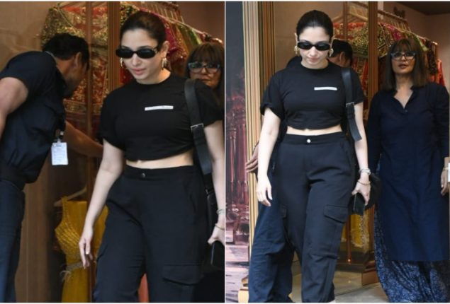 Tamannaah Bhatia Rocks Monochrome Black Look on ‘Jailer’ Release Day