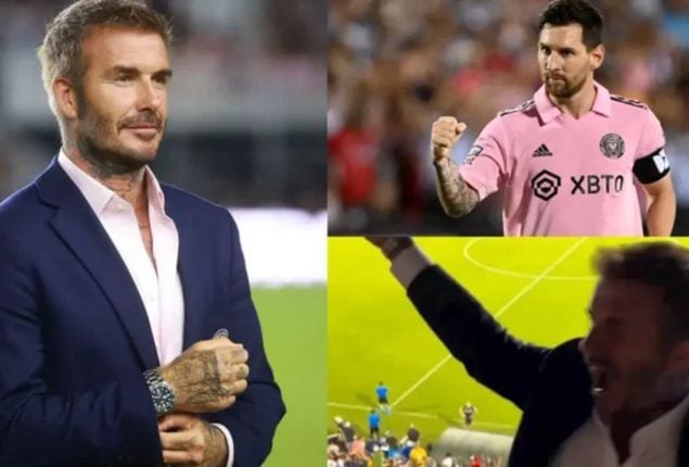 WATCH: Reaction by David Beckham on Lionel Messi’s goal goes viral
