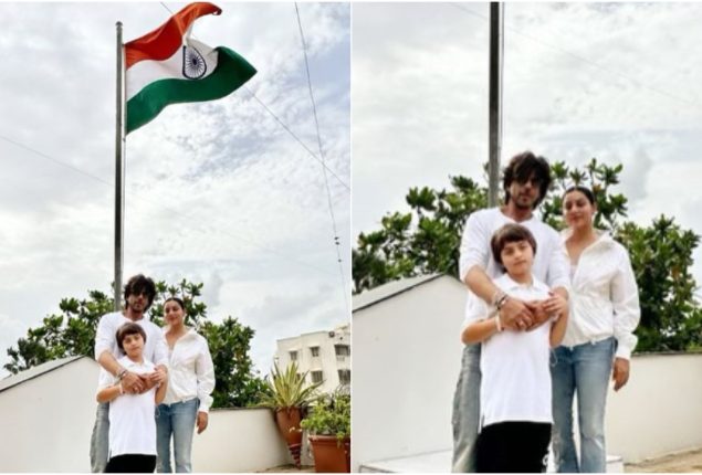 Shah Rukh Khan, Gauri, and AbRam Celebrate Independence Day at Mannat