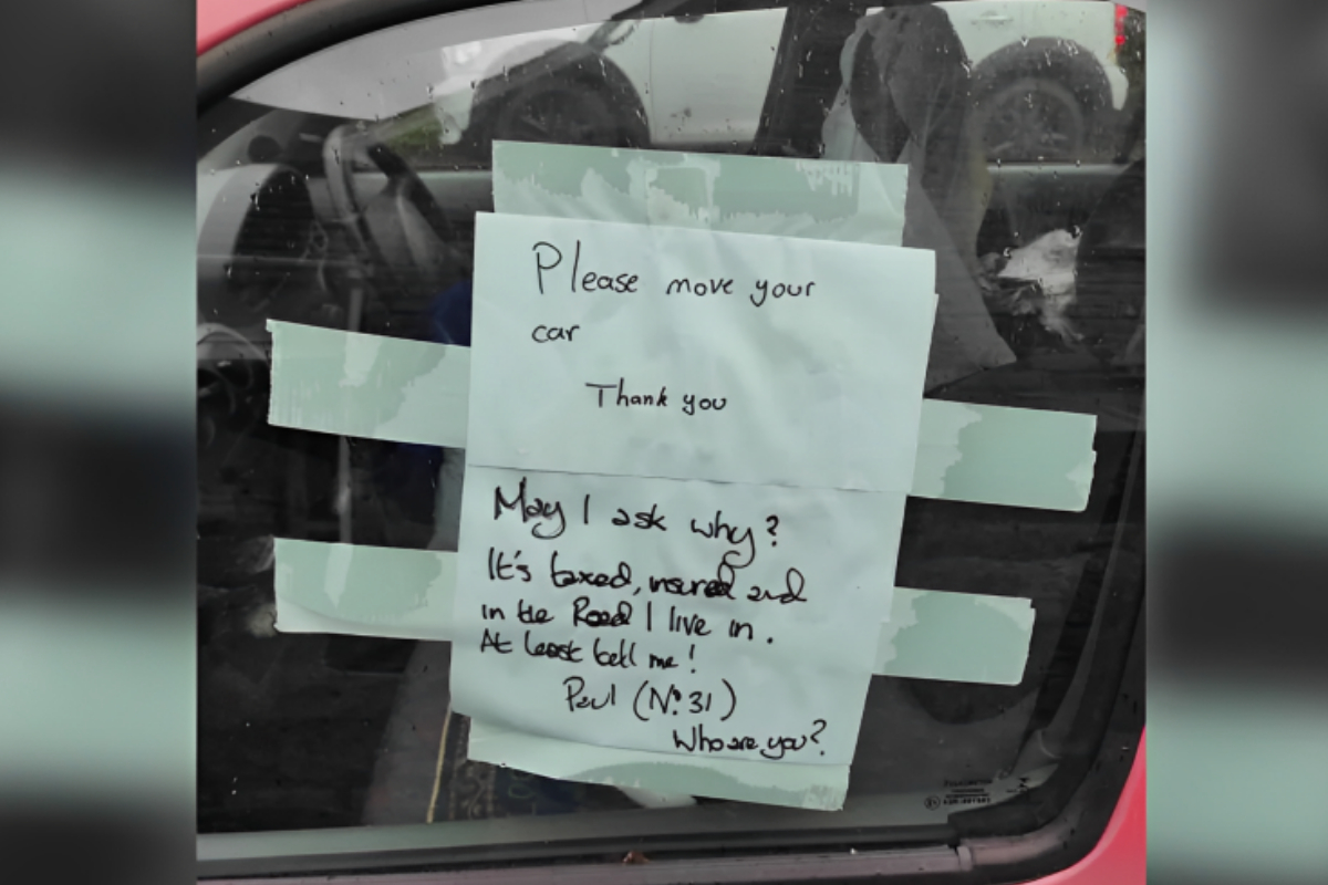 Note on Parked Car