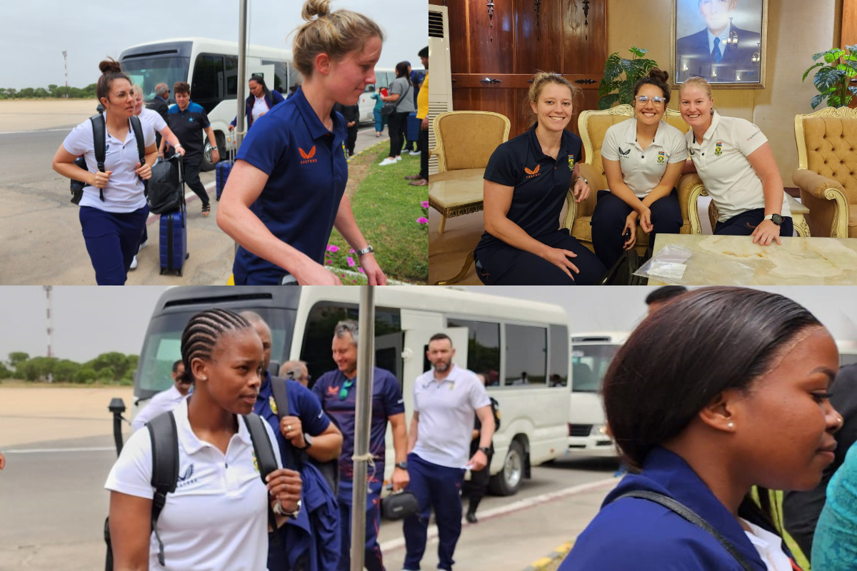 South Africa women's team lands in Karachi for white ball series against Pakistan