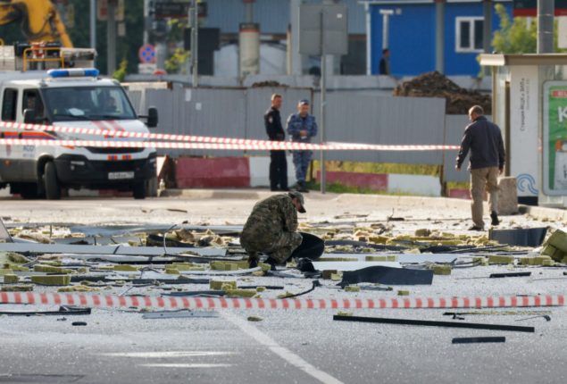 Ukraine war: Drone strike on Russian railway station leaves five injured