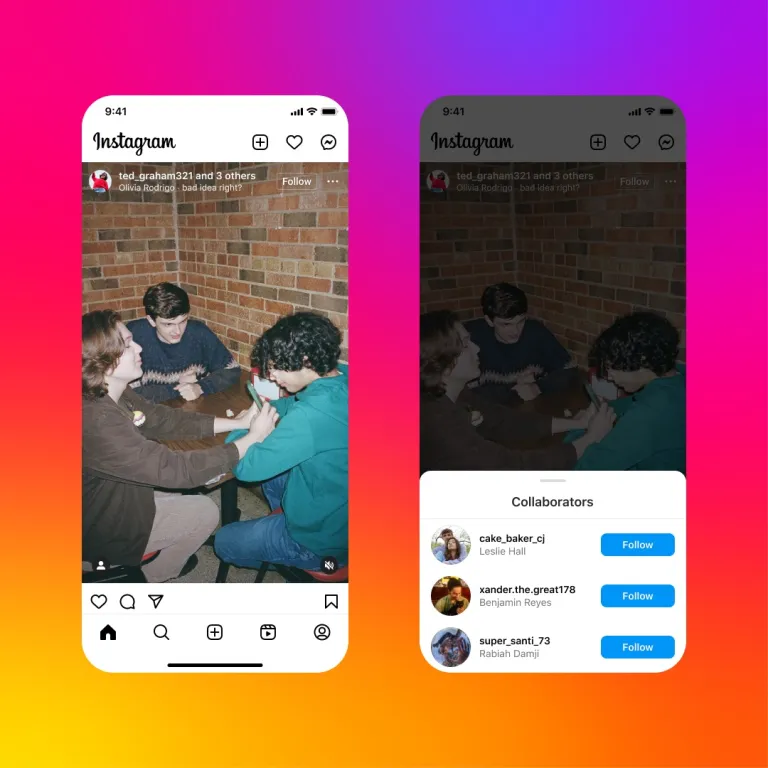 Instagram enables you to make reels, posts, & carousels with friends