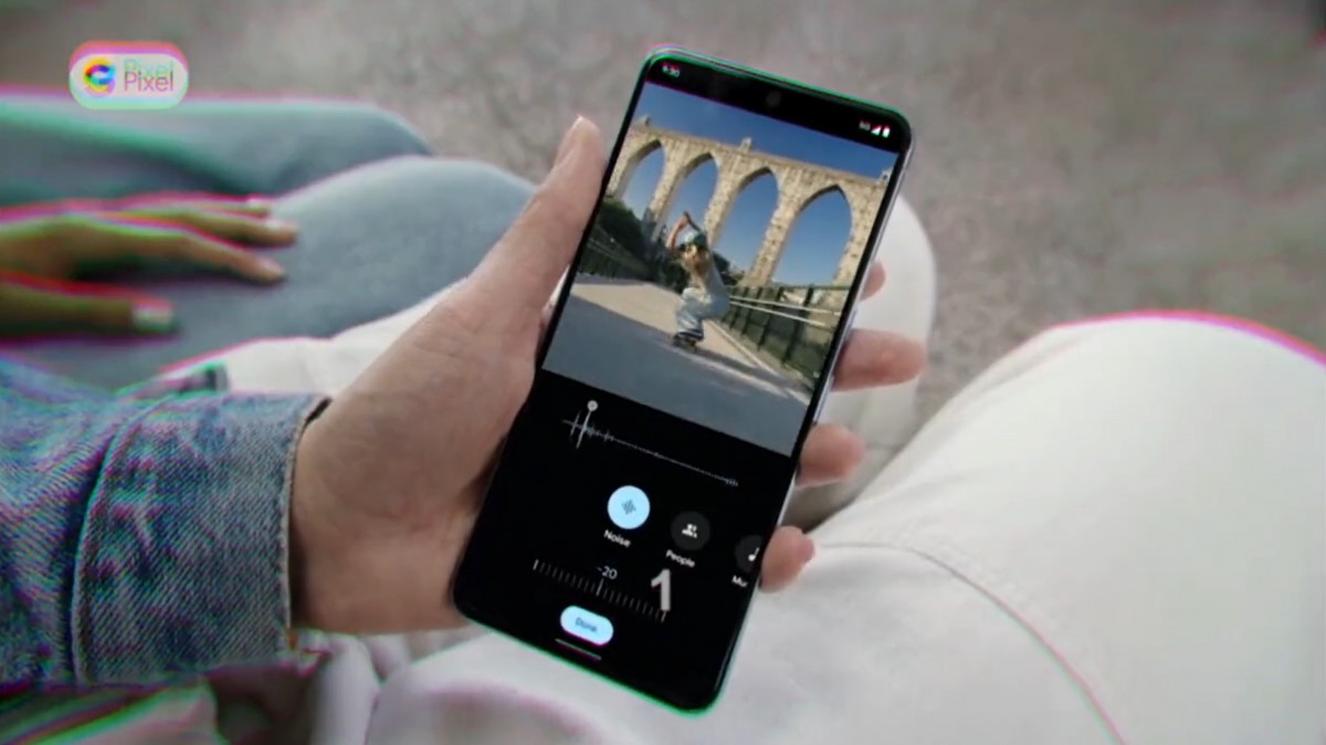 Google Pixel 8 Pro's Audio Magic Eraser shown in leaked promo video