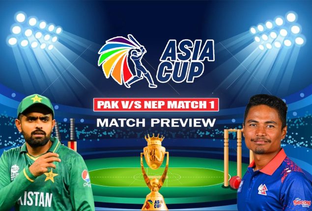 Asia Cup 2023: Pakistan vs Nepal Schedule & Squad today, 30th August 2023