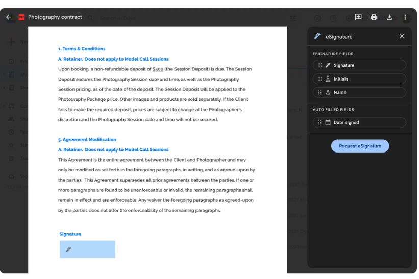 Google Docs Now Allows You to Sign Documents Digitally