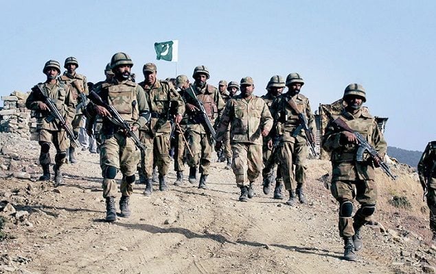 Eight terrorists killed, five arrested in KP’s IBOs