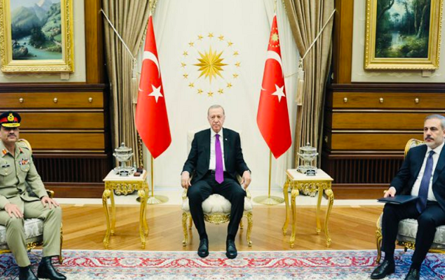 COAS Gen Munir calls on Turkish President Erdogan during his official visit