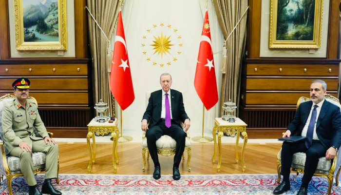COAS Gen Munir calls on Turkish President Erdogan during his official visit