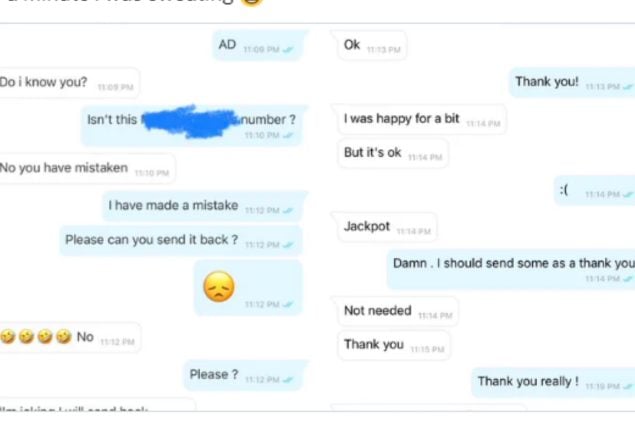 Woman’s Accidental Money Transfer’s Surprising Outcome
