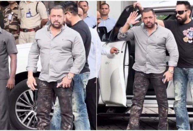 Tiger 3 Star Salman Khan Spotted At Private Airport
