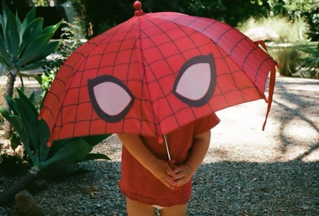 Watch: Kirsten Dunst’s Toddler with Spider-Man Umbrella