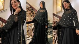 Sarah Khan Sizzles in Latest Black Outfit